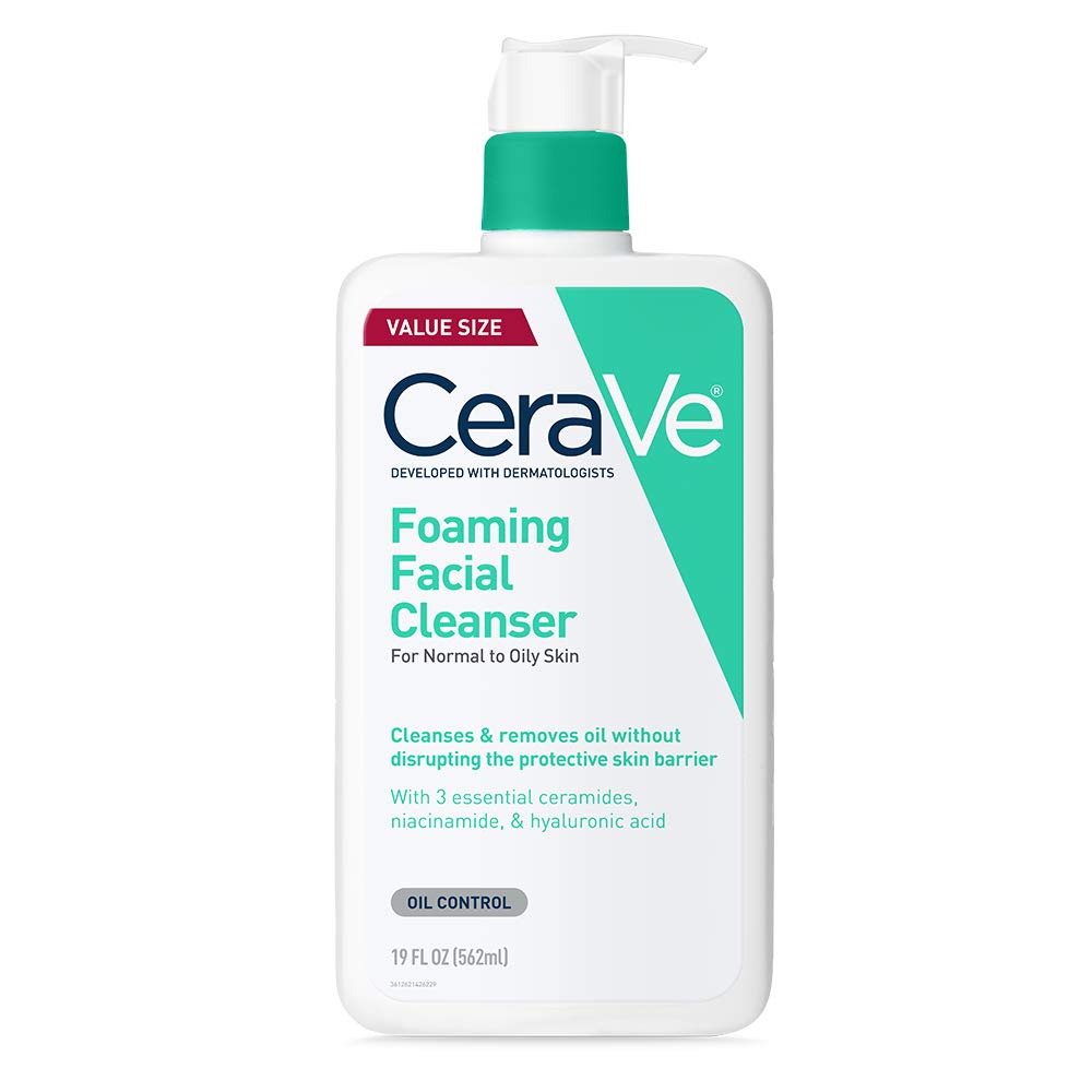 CeraVe Foaming Facial Cleanser, Face Wash for Oily Skin, 16fl oz