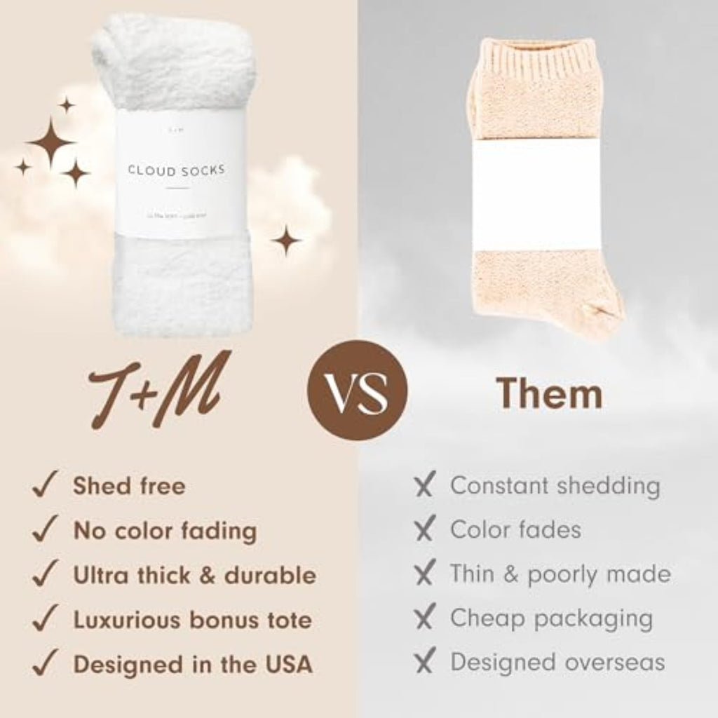 Unboxme Gifts Warm & Cozy Ultra-Luxe Cloud Fuzzy Socks, Gifts for Women