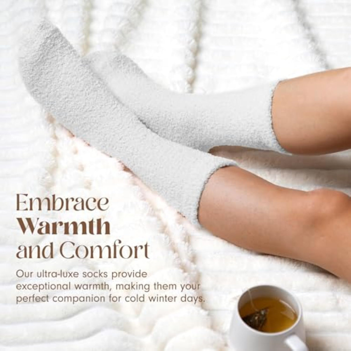 Unboxme Gifts Warm & Cozy Ultra-Luxe Cloud Fuzzy Socks, Gifts for Women