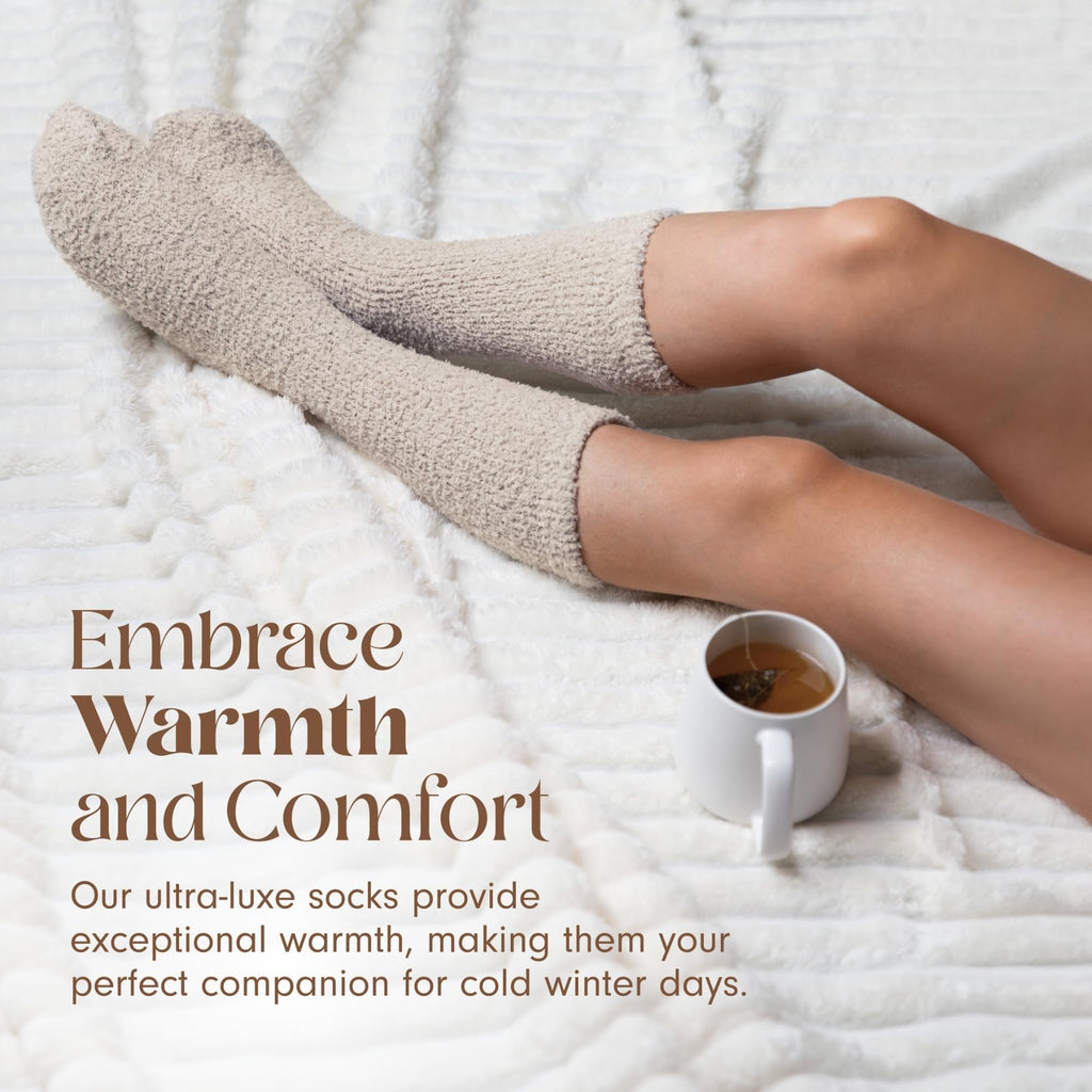 Unboxme Gifts Warm & Cozy Ultra-Luxe Cloud Fuzzy Socks, Gifts for Women