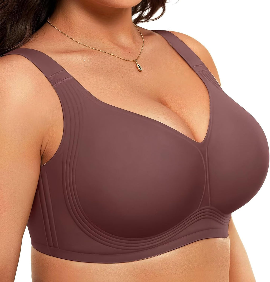 Vertvie Jelly Bras for Women No Underwire Minimizer Support
