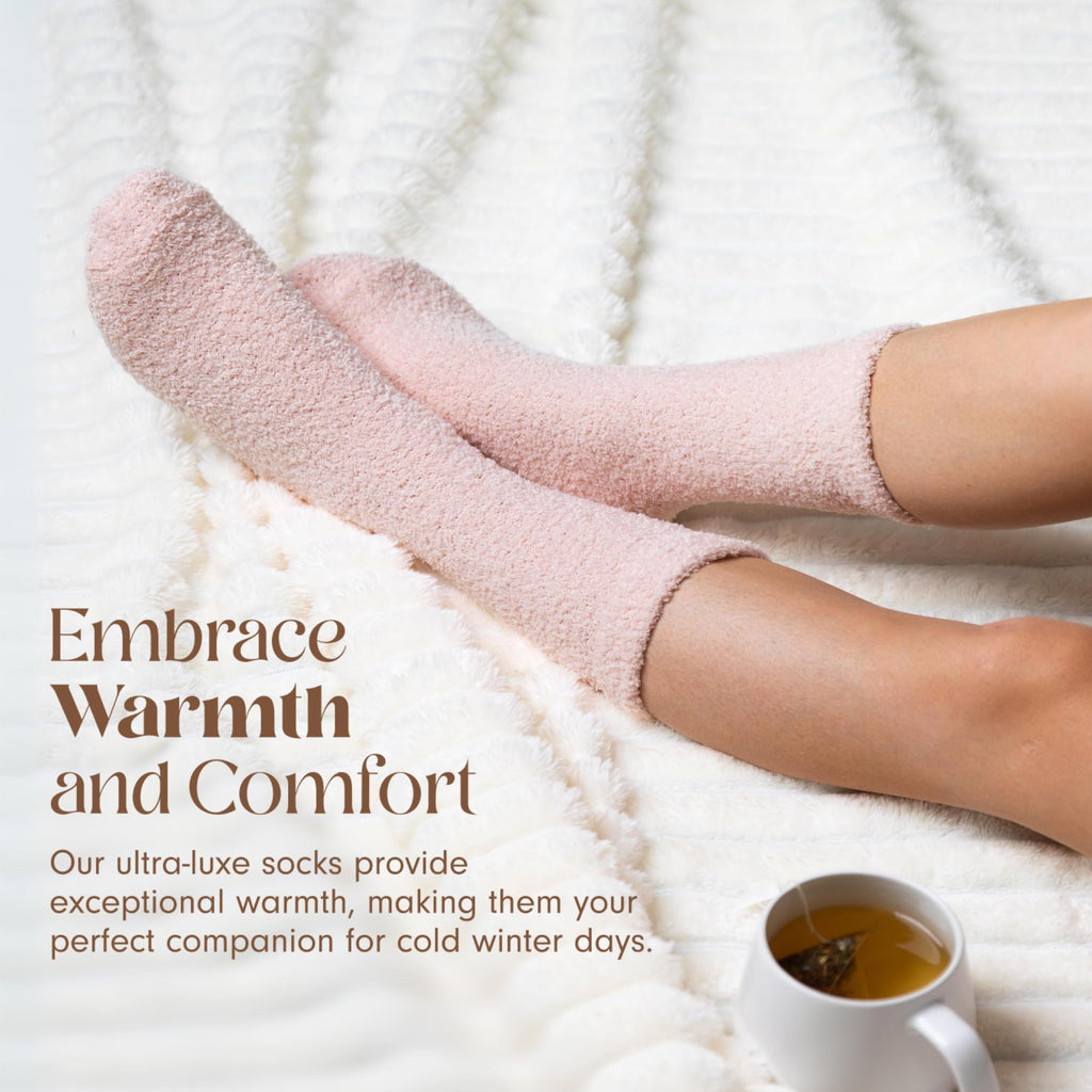 Unboxme Gifts Warm & Cozy Ultra-Luxe Cloud Fuzzy Socks, Gifts for Women