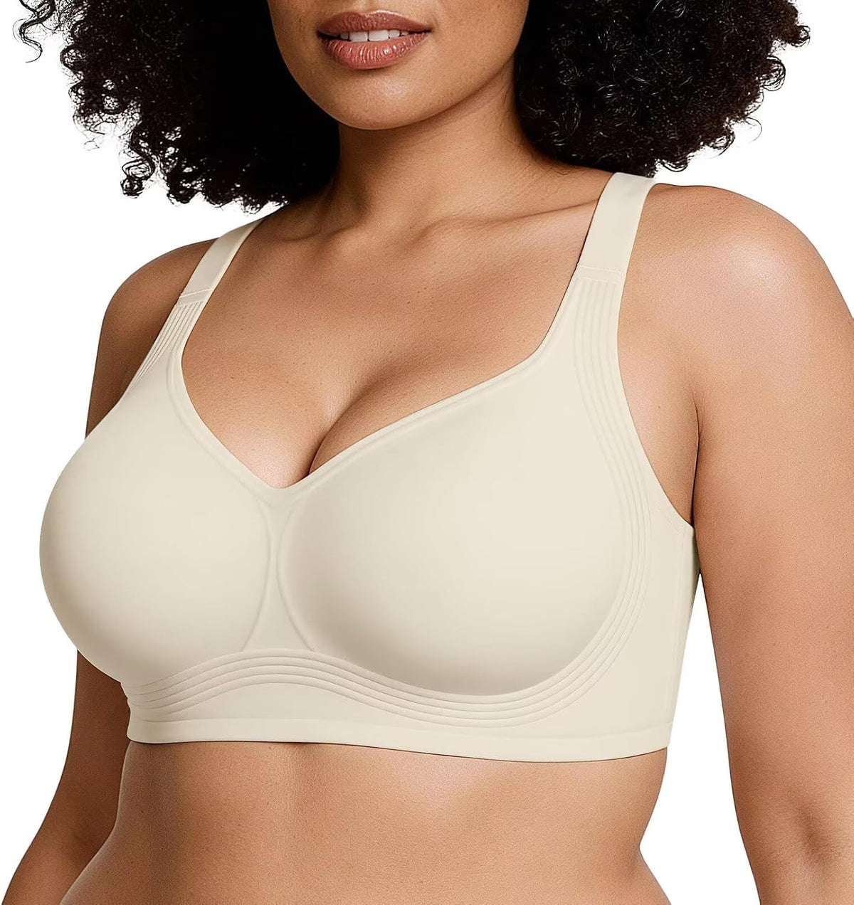 Vertvie Jelly Bras for Women No Underwire Minimizer Support