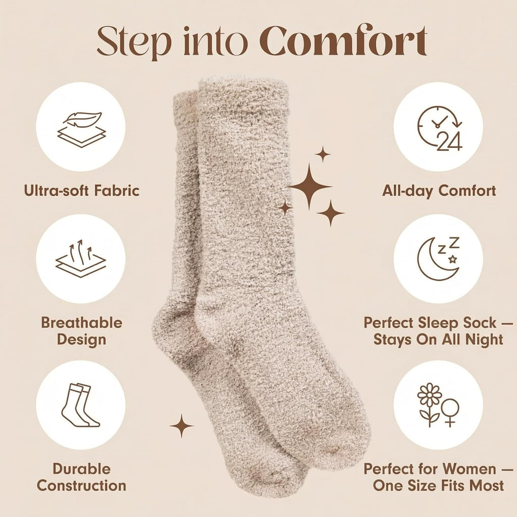 Unboxme Gifts Warm & Cozy Ultra-Luxe Cloud Fuzzy Socks, Gifts for Women