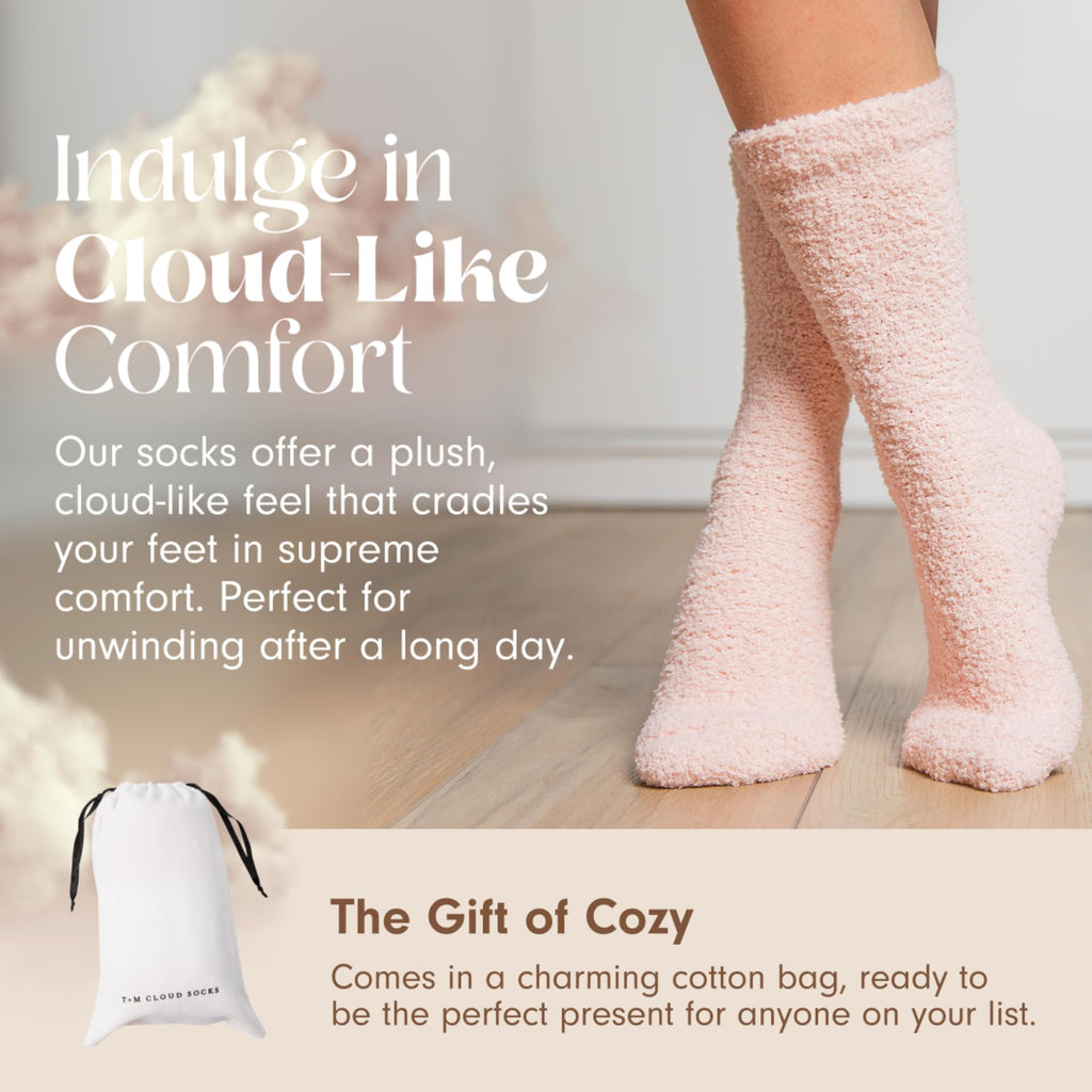 Unboxme Gifts Warm & Cozy Ultra-Luxe Cloud Fuzzy Socks, Gifts for Women