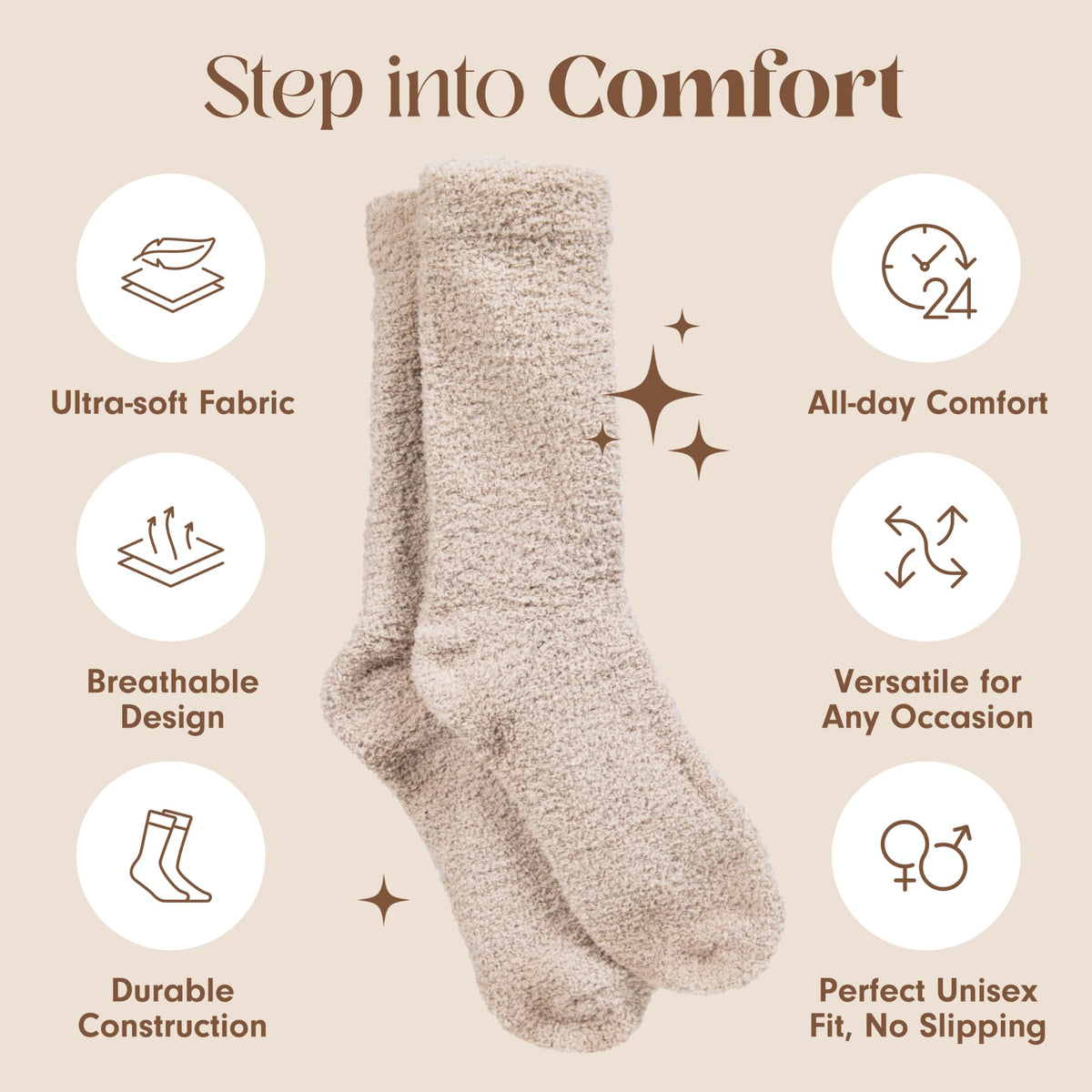 Unboxme Gifts Warm & Cozy Ultra-Luxe Cloud Fuzzy Socks, Gifts for Women