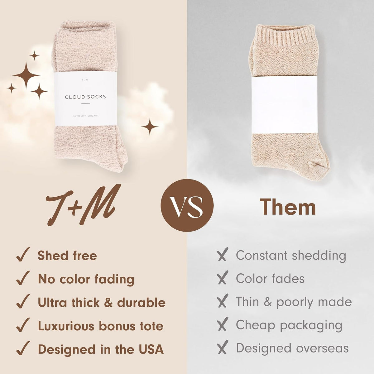 Unboxme Gifts Warm & Cozy Ultra-Luxe Cloud Fuzzy Socks, Gifts for Women