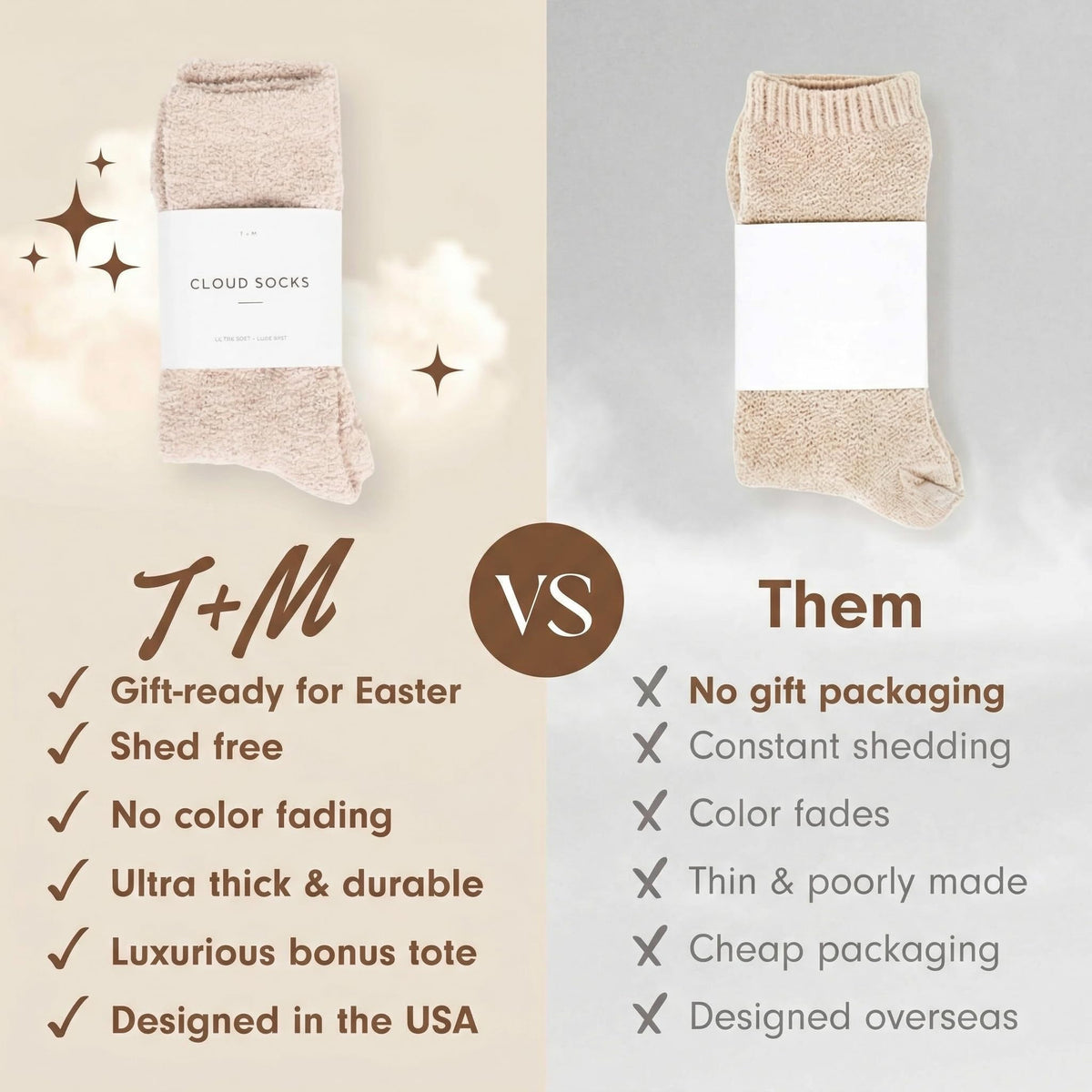 Unboxme Gifts Warm & Cozy Ultra-Luxe Cloud Fuzzy Socks, Gifts for Women