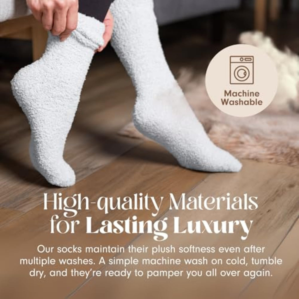 Unboxme Gifts Warm & Cozy Ultra-Luxe Cloud Fuzzy Socks, Gifts for Women