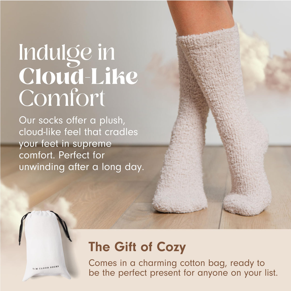 Unboxme Gifts Warm & Cozy Ultra-Luxe Cloud Fuzzy Socks, Gifts for Women