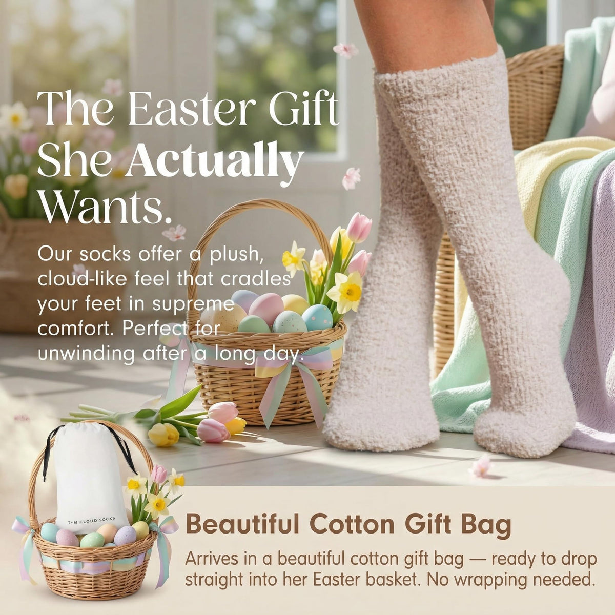 Unboxme Gifts Warm & Cozy Ultra-Luxe Cloud Fuzzy Socks, Gifts for Women