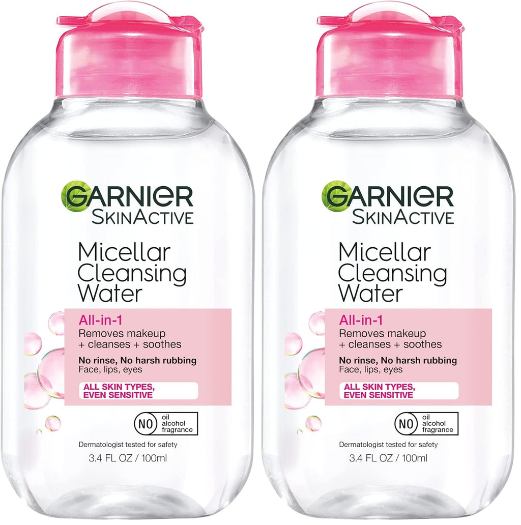 Garnier Micellar Water, Hydrating Facial Cleanser & Makeup Remover, Suitable for Sensitive Skin, Vegan, Cruelty Free, 13.5 Fl Oz (400mL), 1 Count