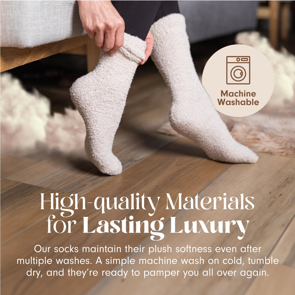 Unboxme Gifts Warm & Cozy Ultra-Luxe Cloud Fuzzy Socks, Gifts for Women
