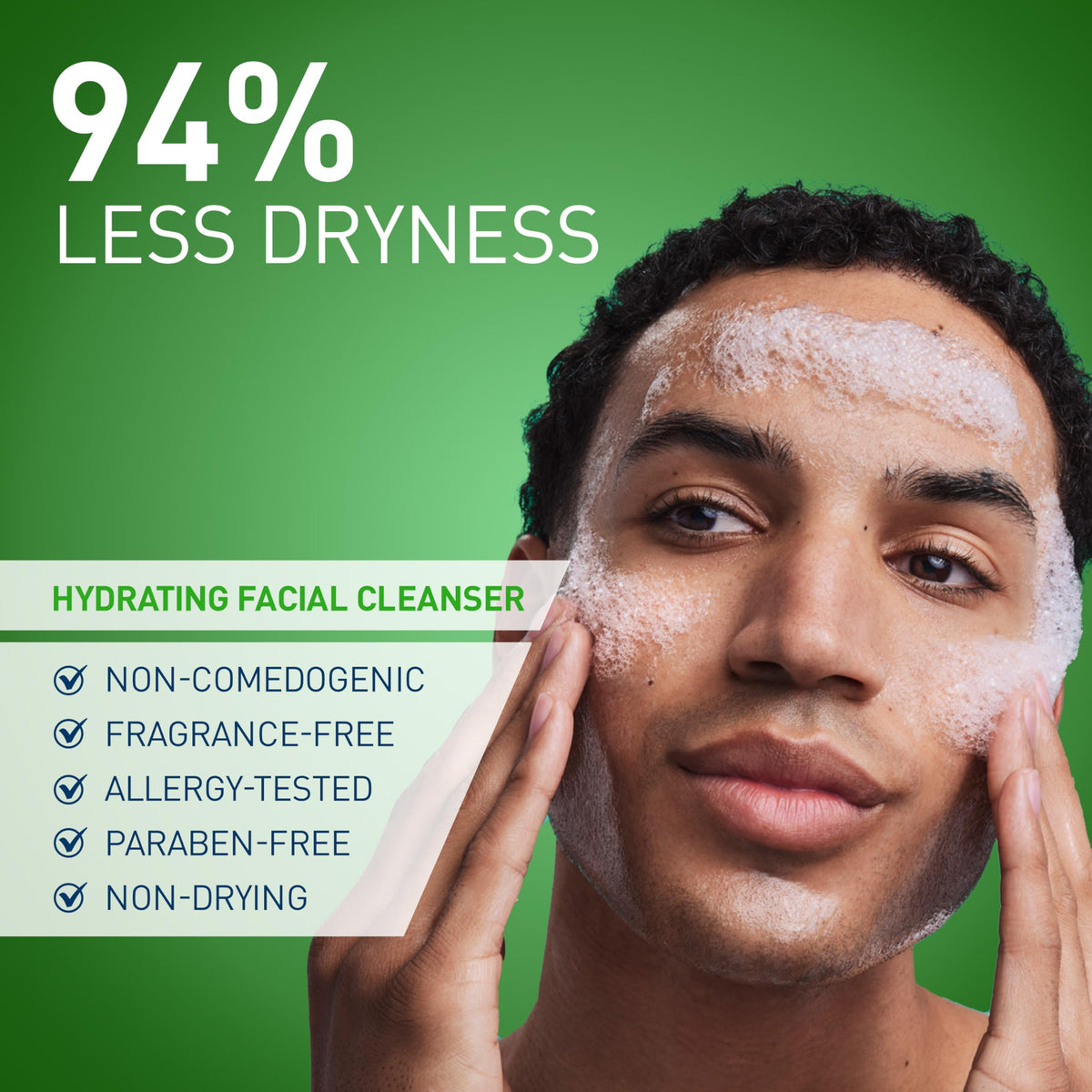 CeraVe Hydrating Cleanser with Hyaluronic Acid, Face Wash for Dry Skin,16oz