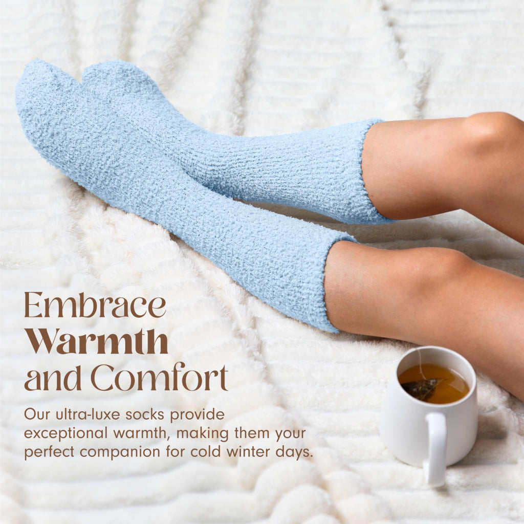 Unboxme Gifts Warm & Cozy Ultra-Luxe Cloud Fuzzy Socks, Gifts for Women