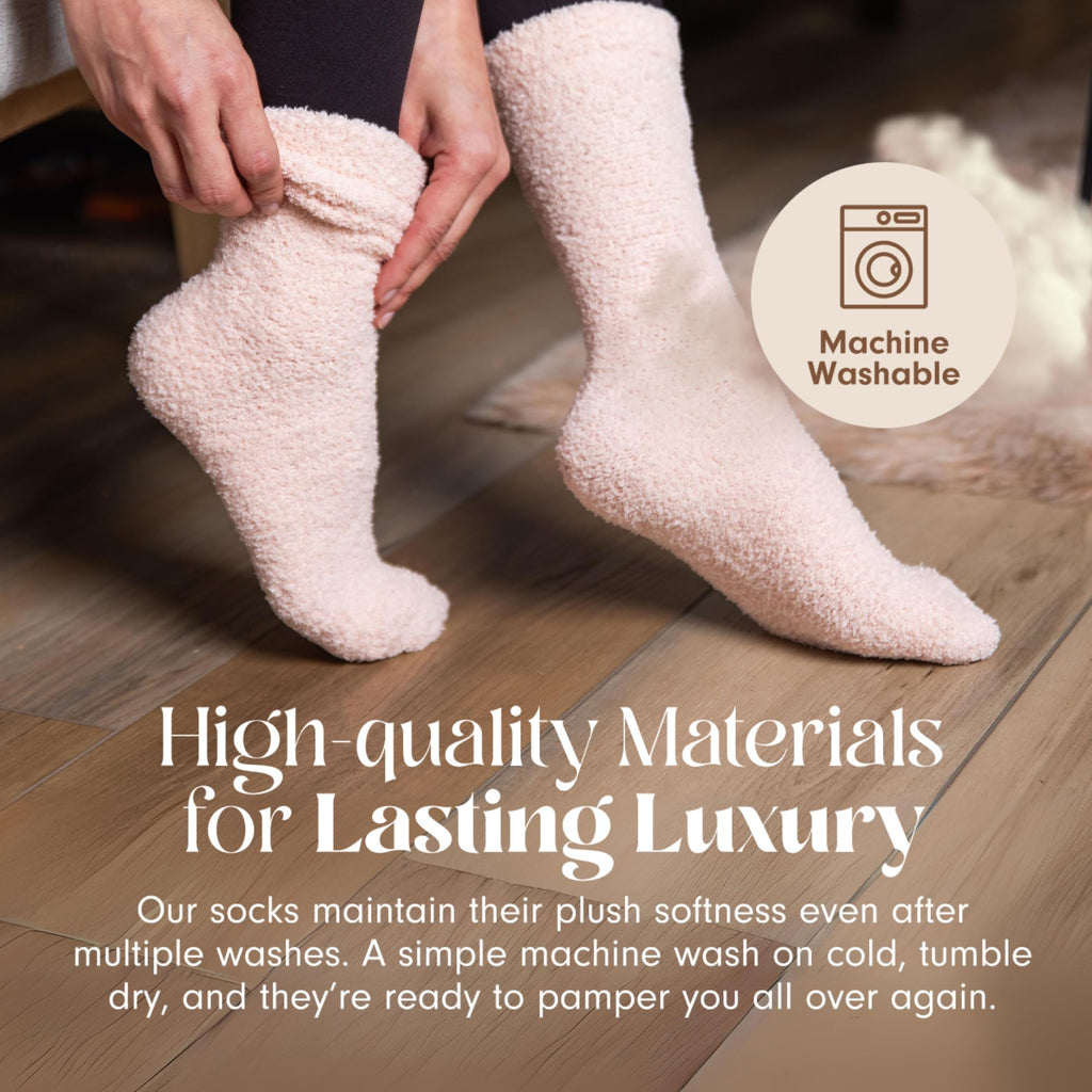 Unboxme Gifts Warm & Cozy Ultra-Luxe Cloud Fuzzy Socks, Gifts for Women