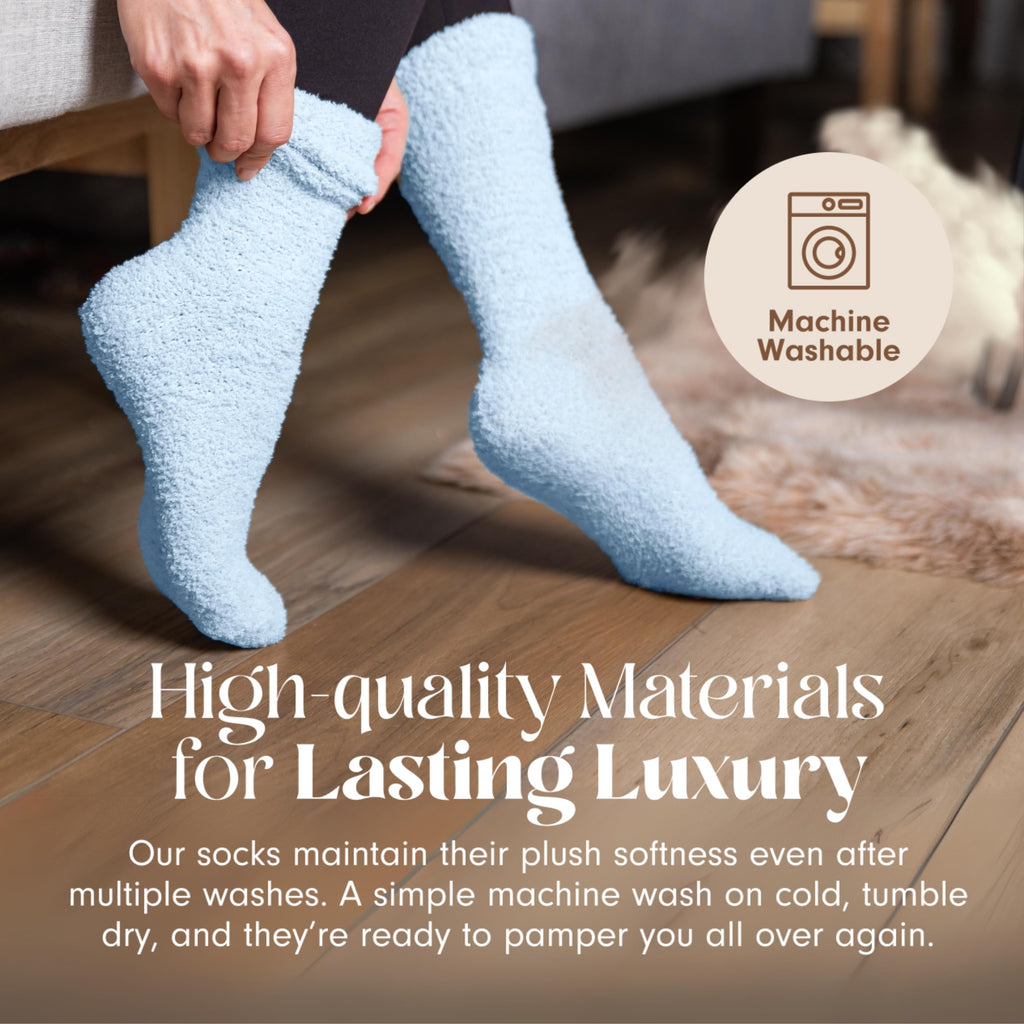 Unboxme Gifts Warm & Cozy Ultra-Luxe Cloud Fuzzy Socks, Gifts for Women