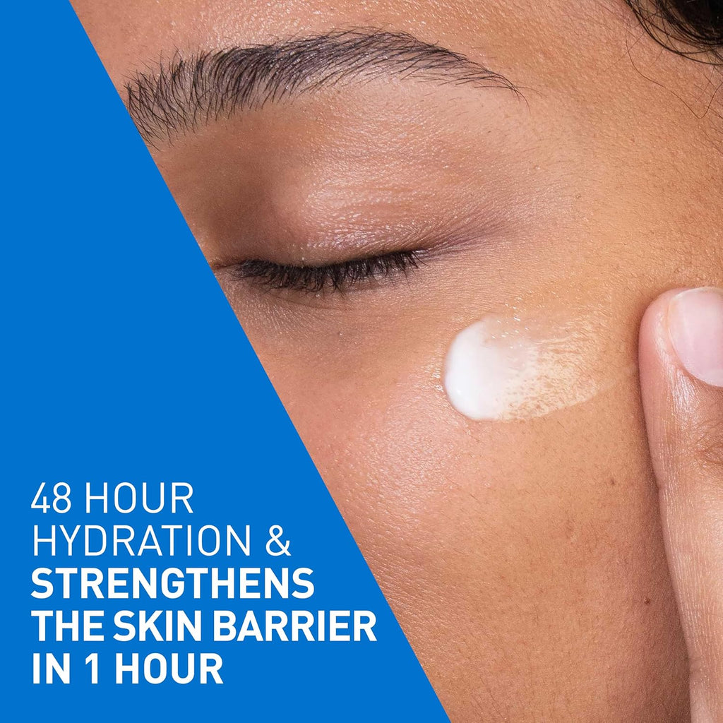 CeraVe PM Daily Facial Moisturizer, Skin Care for Dry Skin, Oil-Free, 3oz